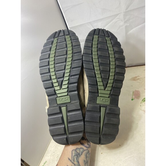 UGG Hampton Sheepskin Sand Leather Clogs Mules Slip On Slipper Women’s Sz 10 Zip - Picture 4 of 8